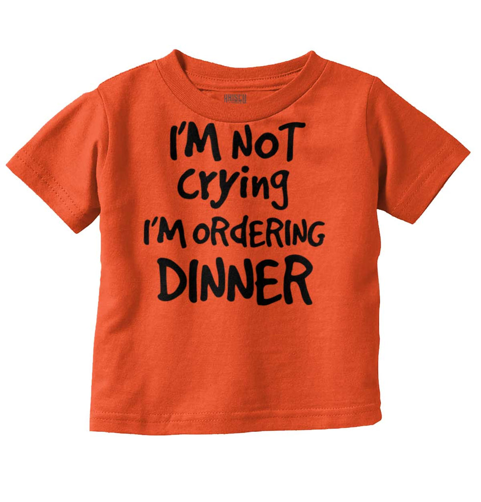 Ordering Dinner Infant Toddler T Shirt-Direct To Garment Print-Brisco Baby