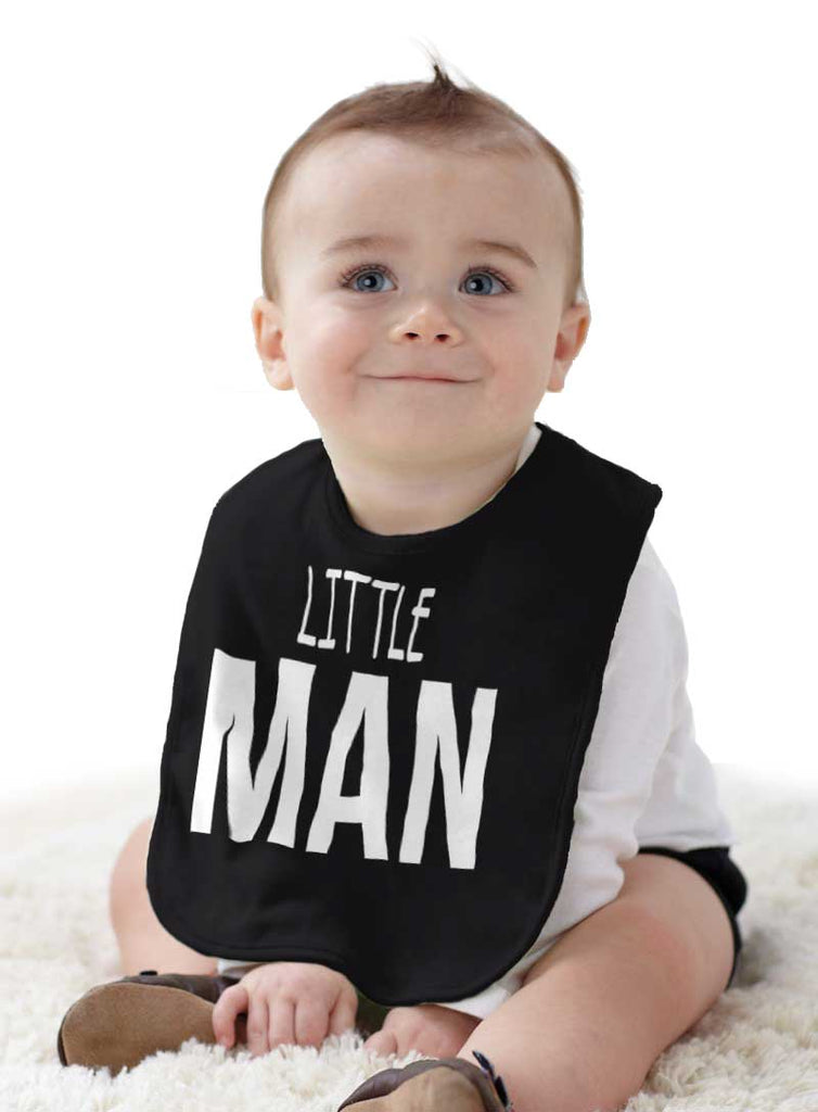 Little Man Infant Baby Bib-Direct To Garment Print-Brisco Baby