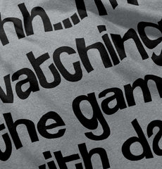 Watching the Game Solid Baby Pajama Top-Direct To Garment Print-Brisco Baby