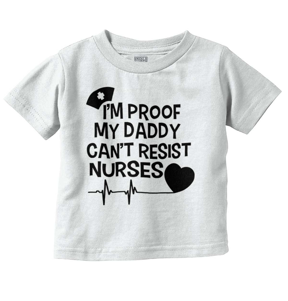 Can't Resist Nurses Infant Toddler T Shirt-Direct To Garment Print-Brisco Baby