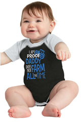 Farm All The Time Raglan Romper Bodysuit-Direct To Garment Print-Brisco Baby