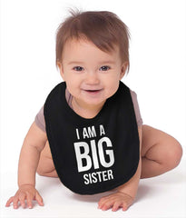 I Have A Big Sister Infant Baby Bib-Direct To Garment Print-Brisco Baby