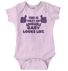Adorable Looks Like Romper Bodysuit-Direct To Garment Print-Brisco Baby