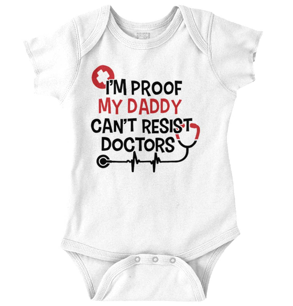 Cant Resist Doctors Romper Bodysuit-Direct To Garment Print-Brisco Baby