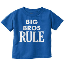 Big Bros Rule Infant Toddler T Shirt-Direct To Garment Print-Brisco Baby