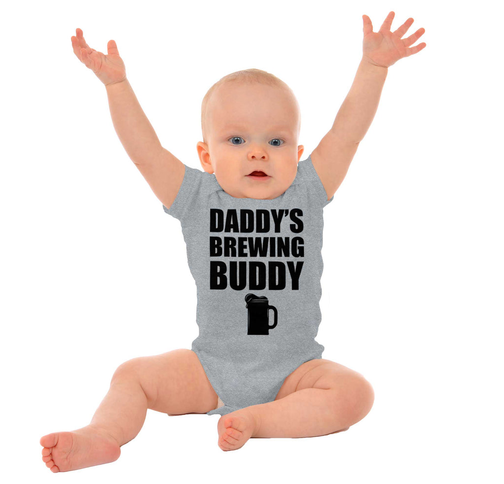 Brewing Buddy Romper Bodysuit-Direct To Garment Print-Brisco Baby