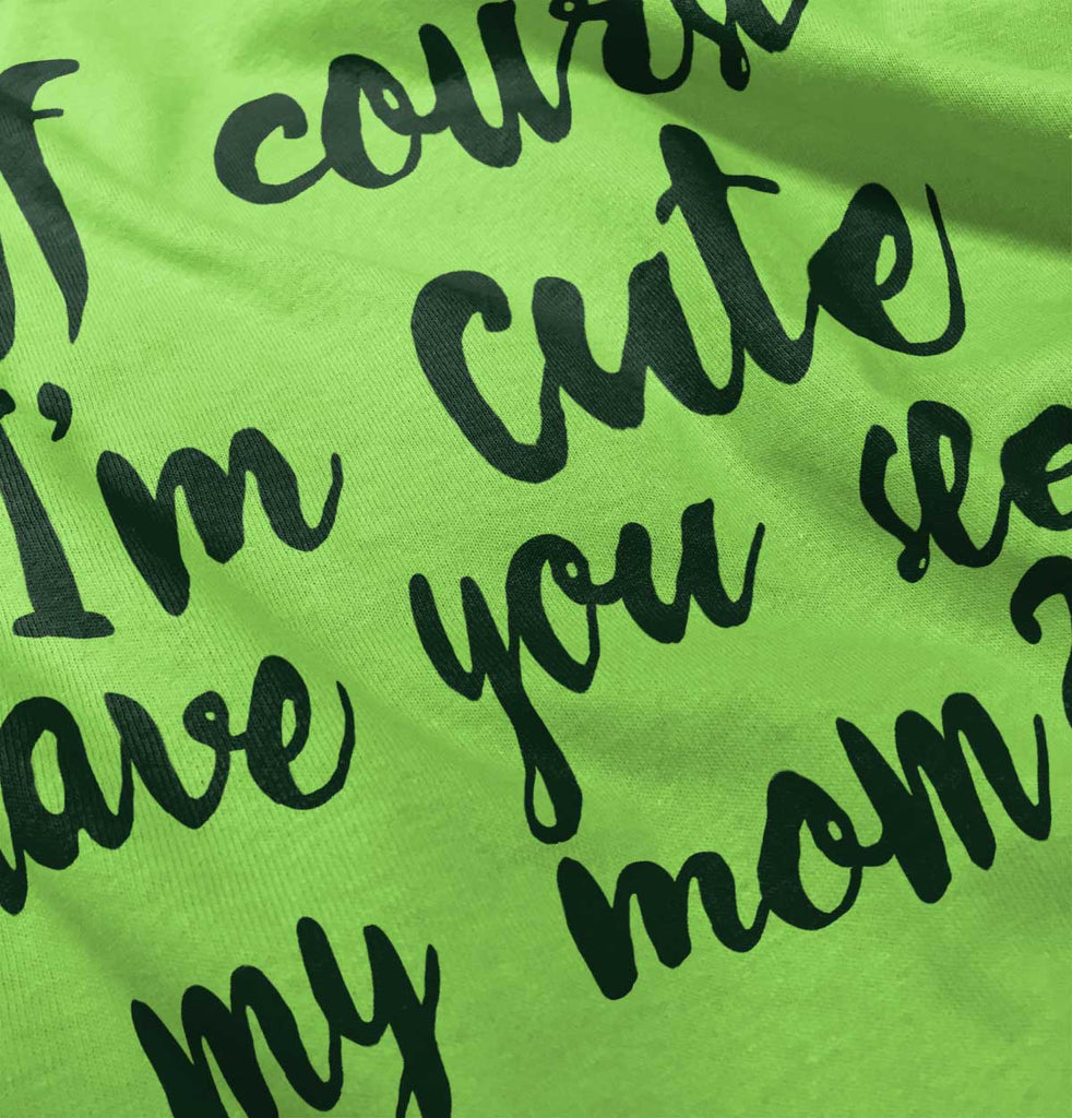 Cute Mom Infant Toddler T Shirt-Direct To Garment Print-Brisco Baby