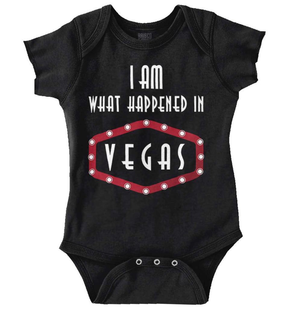 Happened In Vegas Romper Bodysuit-Direct To Garment Print-Brisco Baby