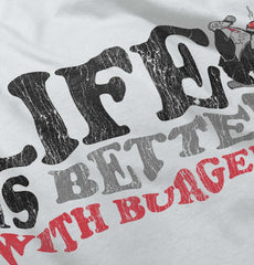 Better With Burgers Toddler Football Jersey Tee-Direct To Garment Print-Brisco Baby