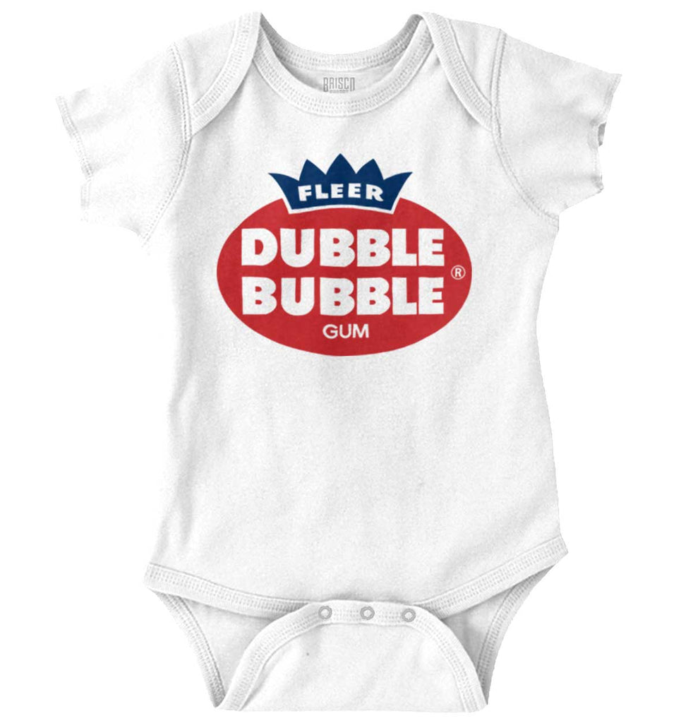 Fleer Dubble Bubble Romper Bodysuit-Direct To Garment Print-Brisco Baby