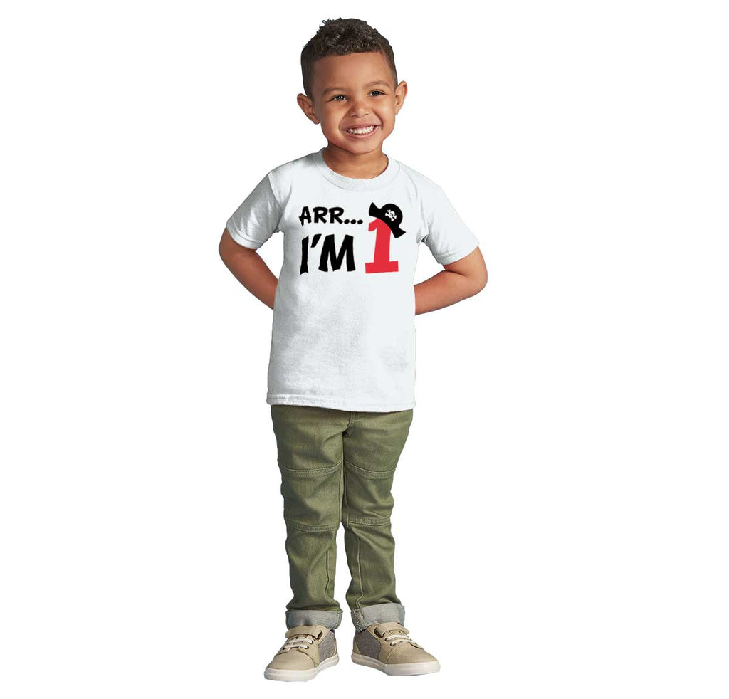 Arr I'm 1 Infant Toddler T Shirt-Direct To Garment Print-Brisco Baby