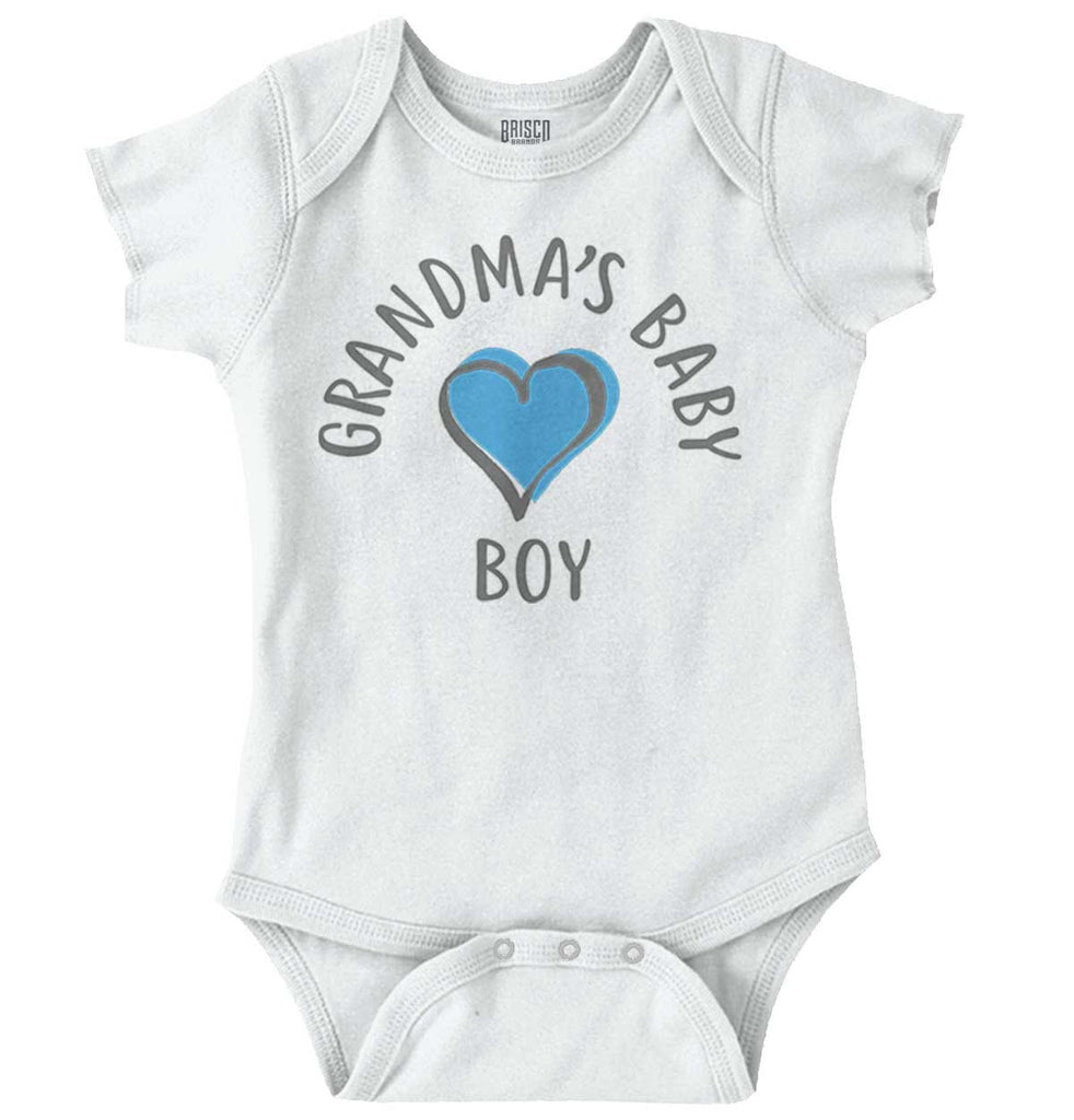 Grandma's Baby Boy Romper Bodysuit-Direct To Garment Print-Brisco Baby