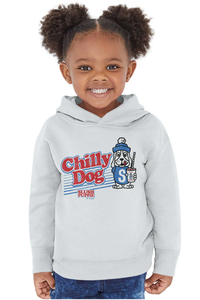 Chilly Dog Toddler Pullover Hoodie-Direct To Garment Print-Brisco Baby
