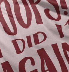 Poops I Did It Again Solid Baby Infant Dress-Direct To Garment Print-Brisco Baby