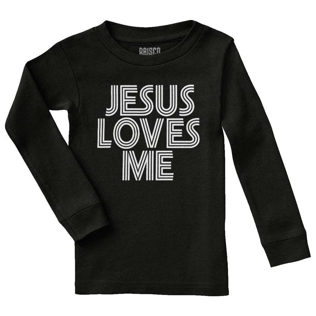 Christ Loves Me Solid Baby Pajama Top-Direct To Garment Print-Brisco Baby