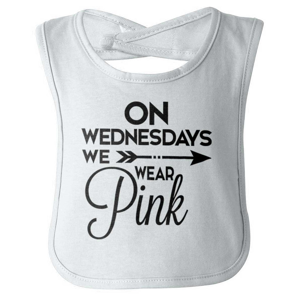 Wear Pink Infant Baby Bib-Direct To Garment Print-Brisco Baby