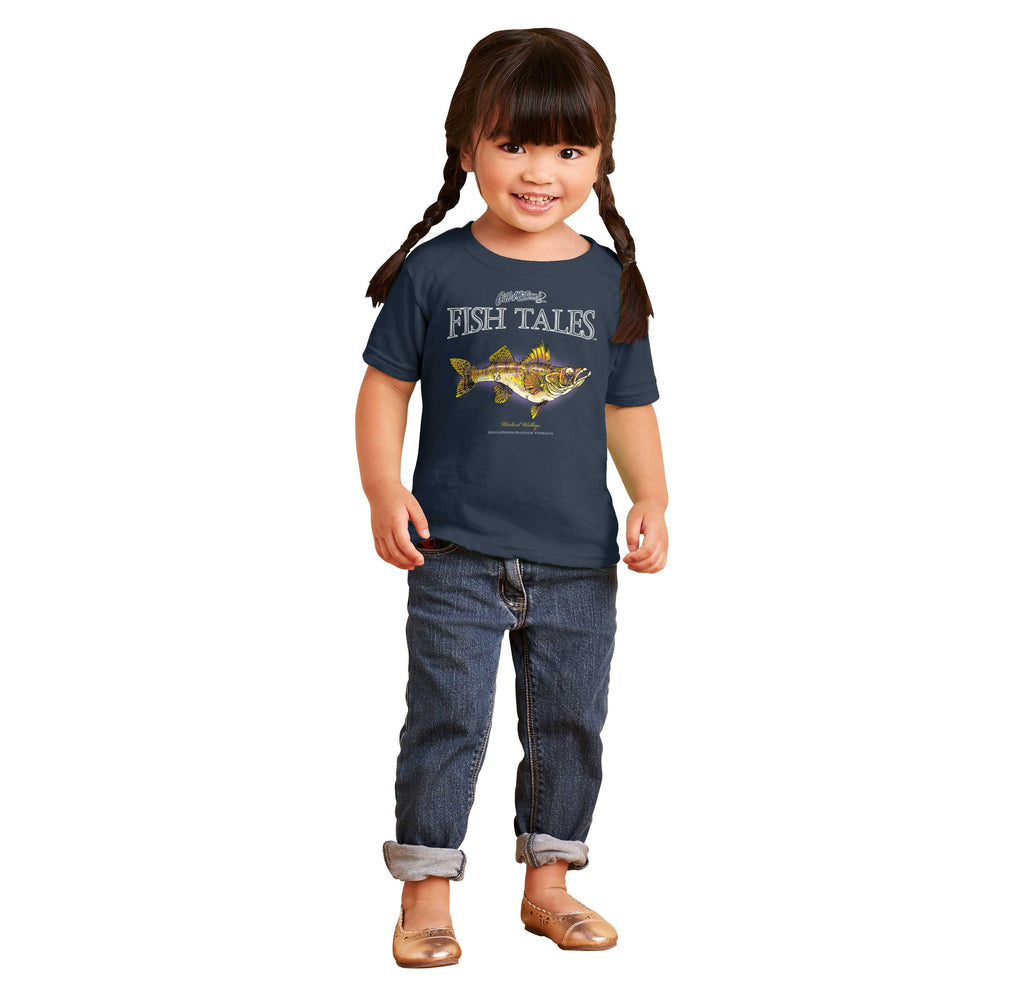 Warlord Walleye Infant Toddler T Shirt-Direct To Garment Print-Brisco Baby
