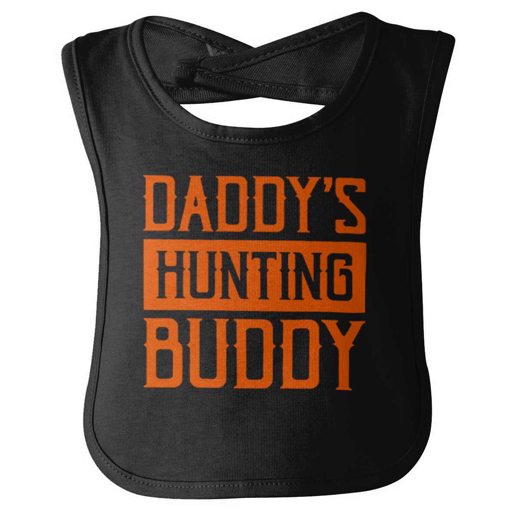 Daddys Hunting Buddy Infant Baby Bib-Direct To Garment Print-Brisco Baby