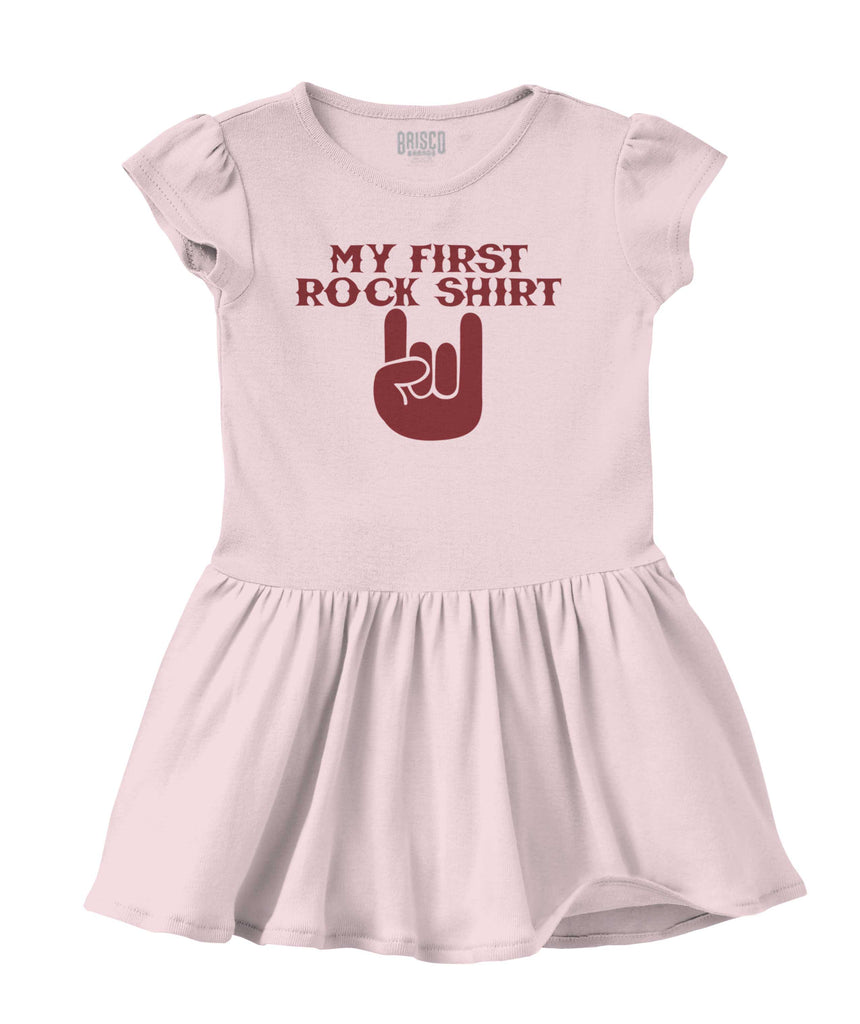 Rock Shirt Solid Baby Infant Dress-Direct To Garment Print-Brisco Baby