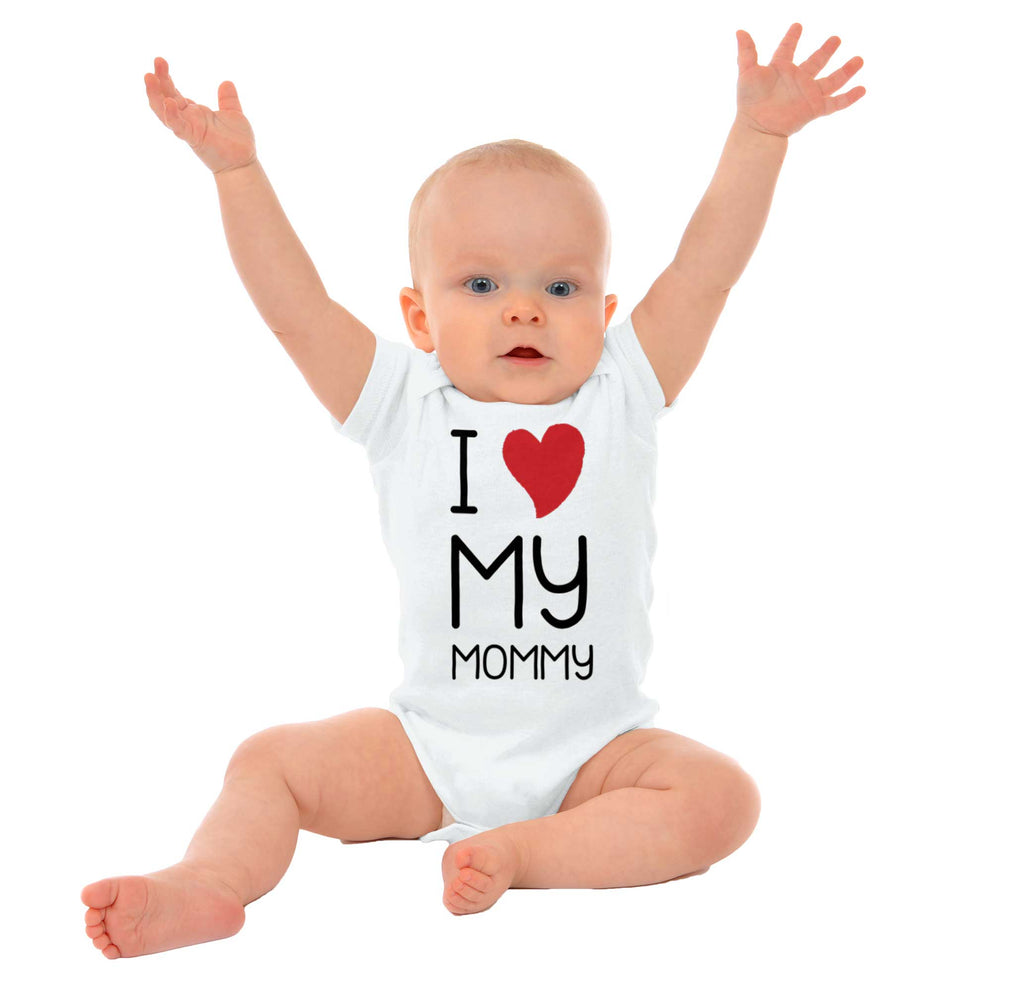 Love My Mommy Romper Bodysuit-Direct To Garment Print-Brisco Baby