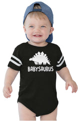 Babysaurus Football Romper Bodysuit-Direct To Garment Print-Brisco Baby