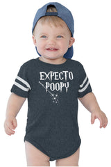 Expecto Poopy Football Romper Bodysuit-Direct To Garment Print-Brisco Baby