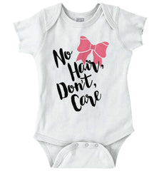No Hair Don't Care Romper Bodysuit-Direct To Garment Print-Brisco Baby
