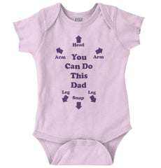 You Can Do This Romper Bodysuit-Direct To Garment Print-Brisco Baby