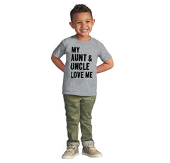 Aunt And Uncle Love Me Infant Toddler T Shirt-Direct To Garment Print-Brisco Baby
