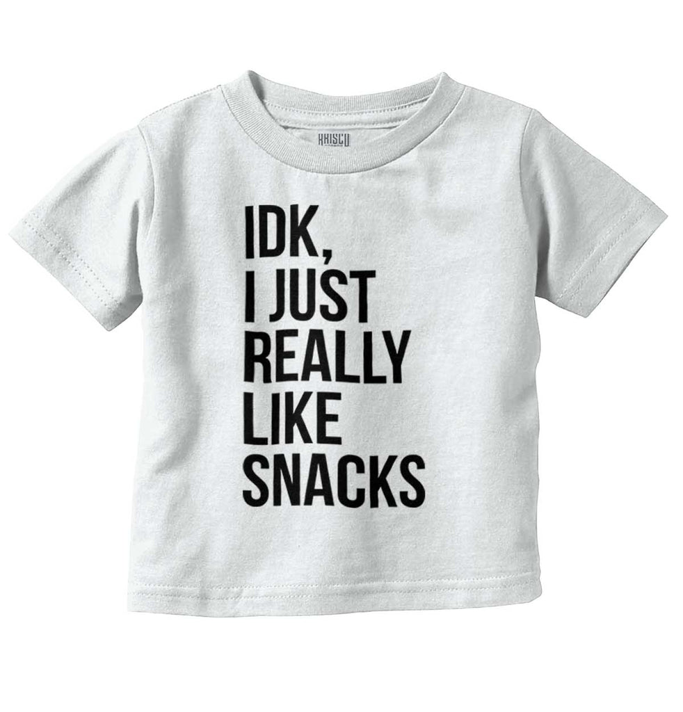 Really Like Snacks Infant Toddler T Shirt-Direct To Garment Print-Brisco Baby