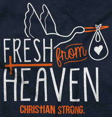 Fresh From Heaven Romper Bodysuit-Direct To Garment Print-Brisco Baby