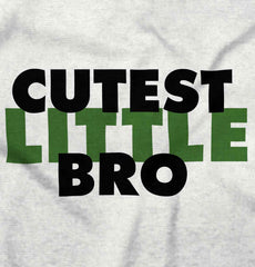 Cutest Little Bro Infant Toddler T Shirt-Direct To Garment Print-Brisco Baby