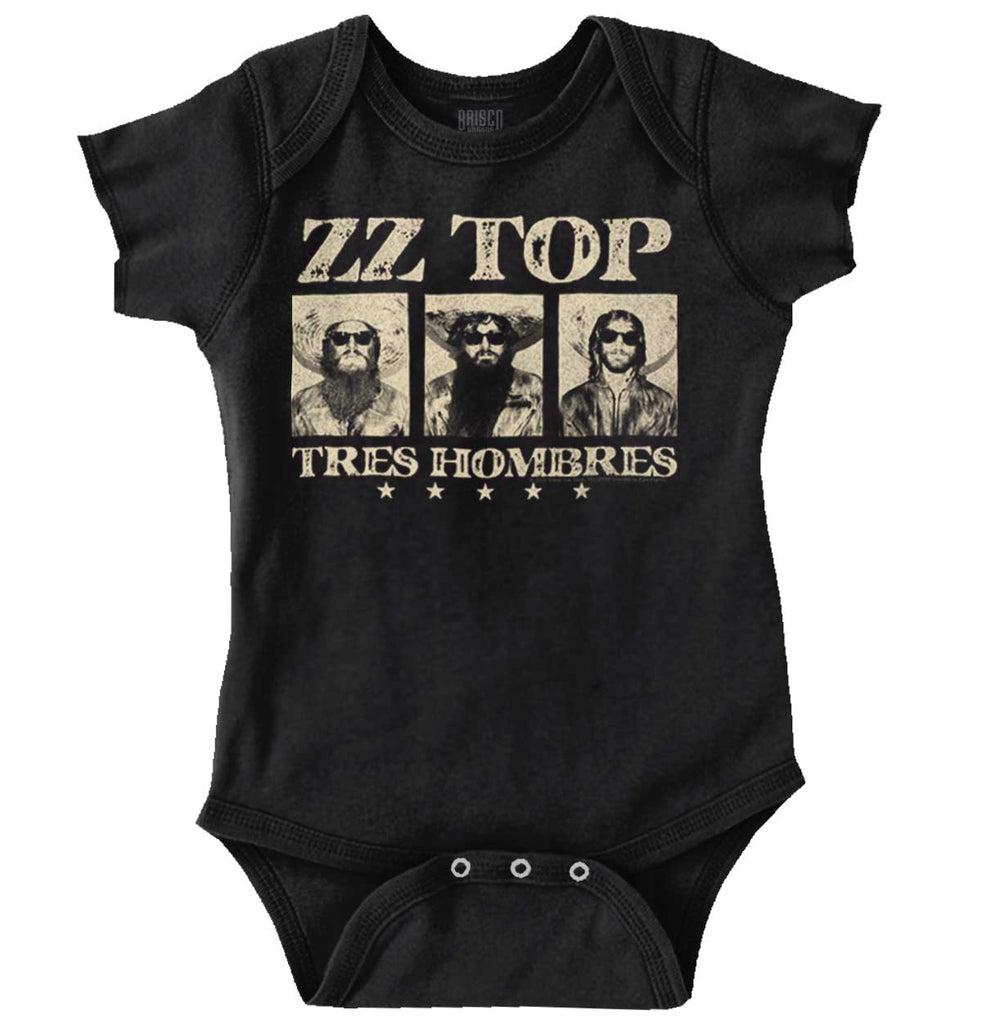 Tres Hombres Romper Bodysuit-Direct To Garment Print-Brisco Baby
