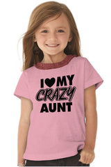 Crazy Aunt Toddler Ruffled Trim T-Shirt-Direct To Garment Print-Brisco Baby