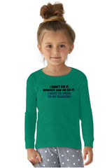 I Didn't Do It Solid Baby Pajama Top-Direct To Garment Print-Brisco Baby