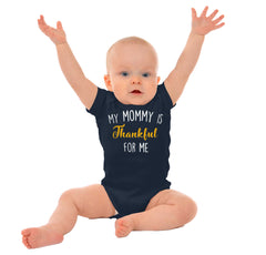 Mommy Is Thankful For Me Romper Bodysuit-Direct To Garment Print-Brisco Baby