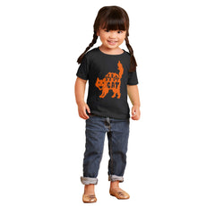 Scaredy Cat Infant Toddler T Shirt-Direct To Garment Print-Brisco Baby