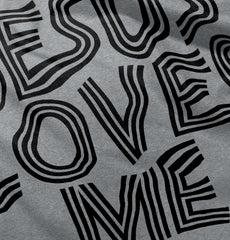 Christ Loves Me Infant Toddler T Shirt-Direct To Garment Print-Brisco Baby