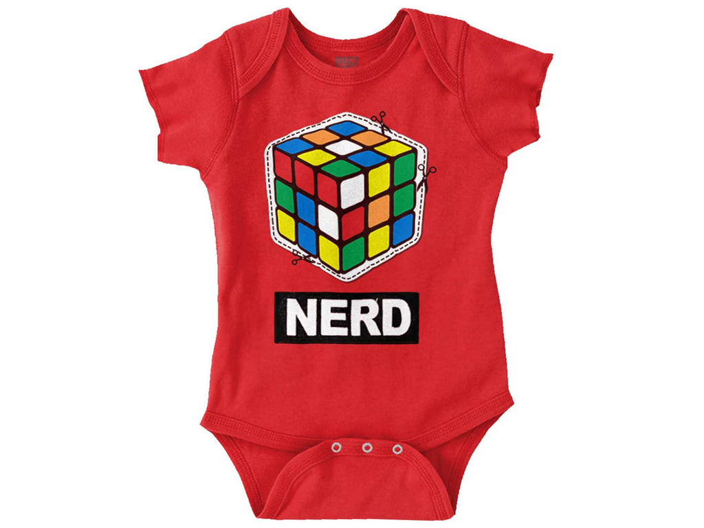 Cutout Nerd Romper Bodysuit-Direct To Garment Print-Brisco Baby