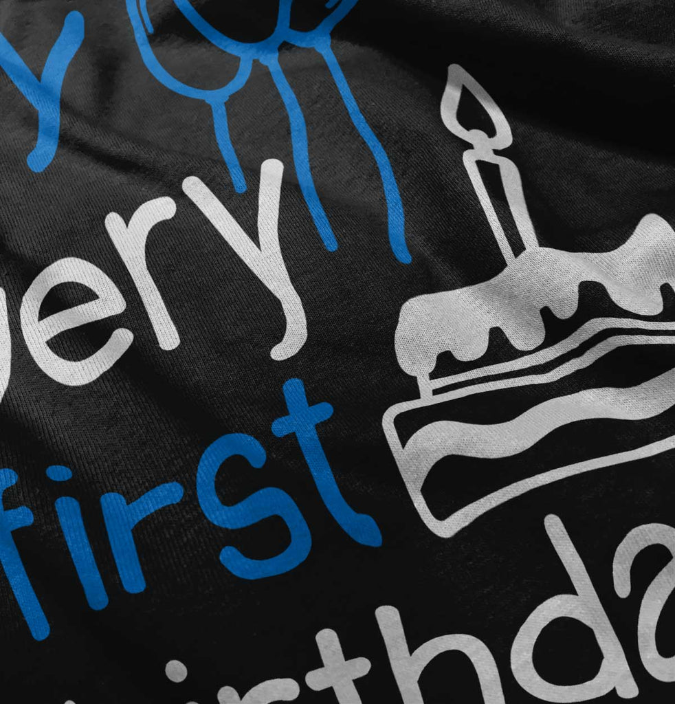 Very First Birthday Infant Baby Bib-Direct To Garment Print-Brisco Baby