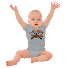 I Like Racks Like Daddy Romper Bodysuit-Direct To Garment Print-Brisco Baby