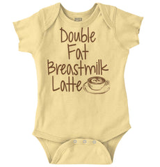 Breastmilk Latte Romper Bodysuit-Direct To Garment Print-Brisco Baby