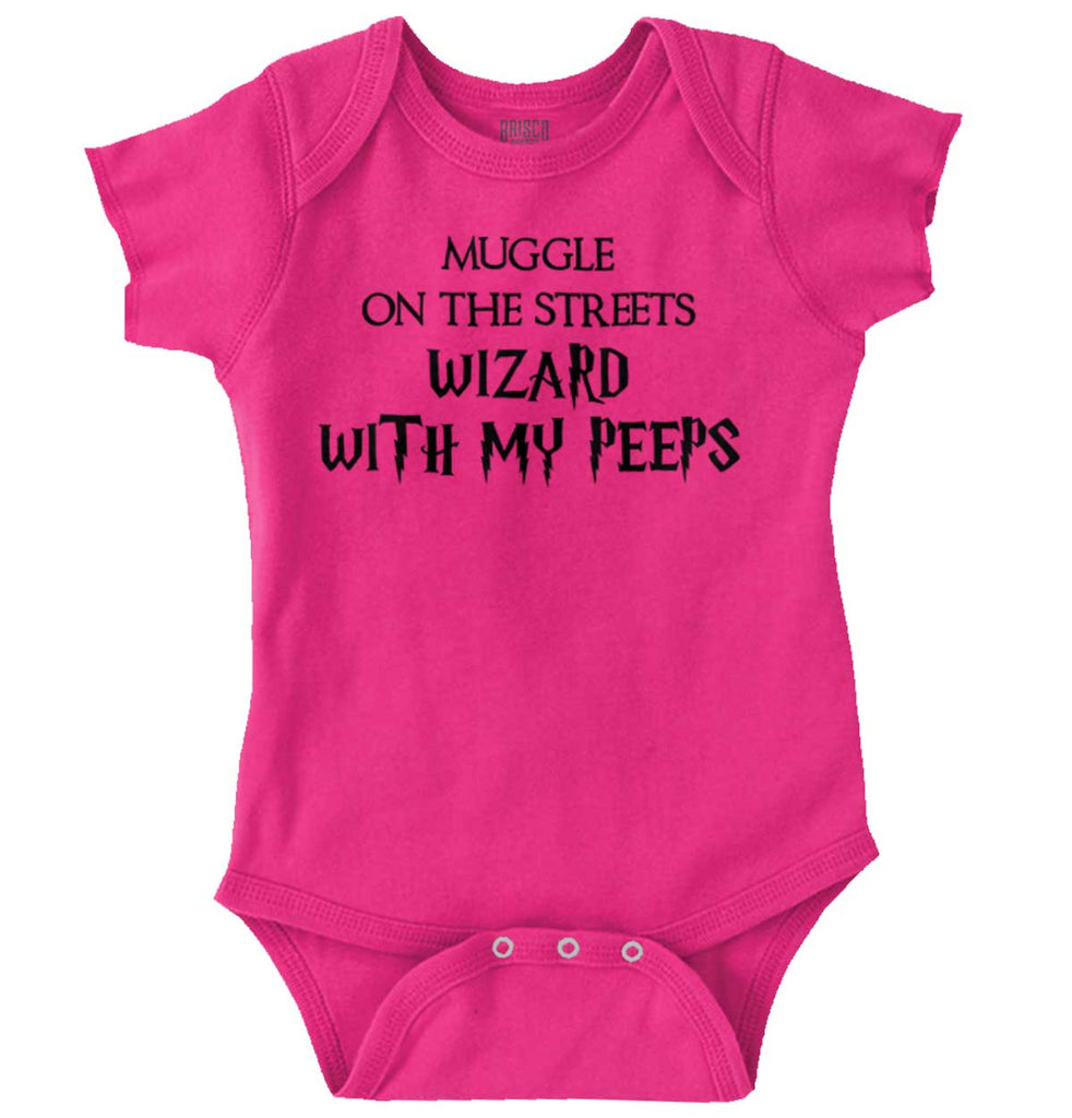 Wizard With My Peeps Romper Bodysuit-Direct To Garment Print-Brisco Baby