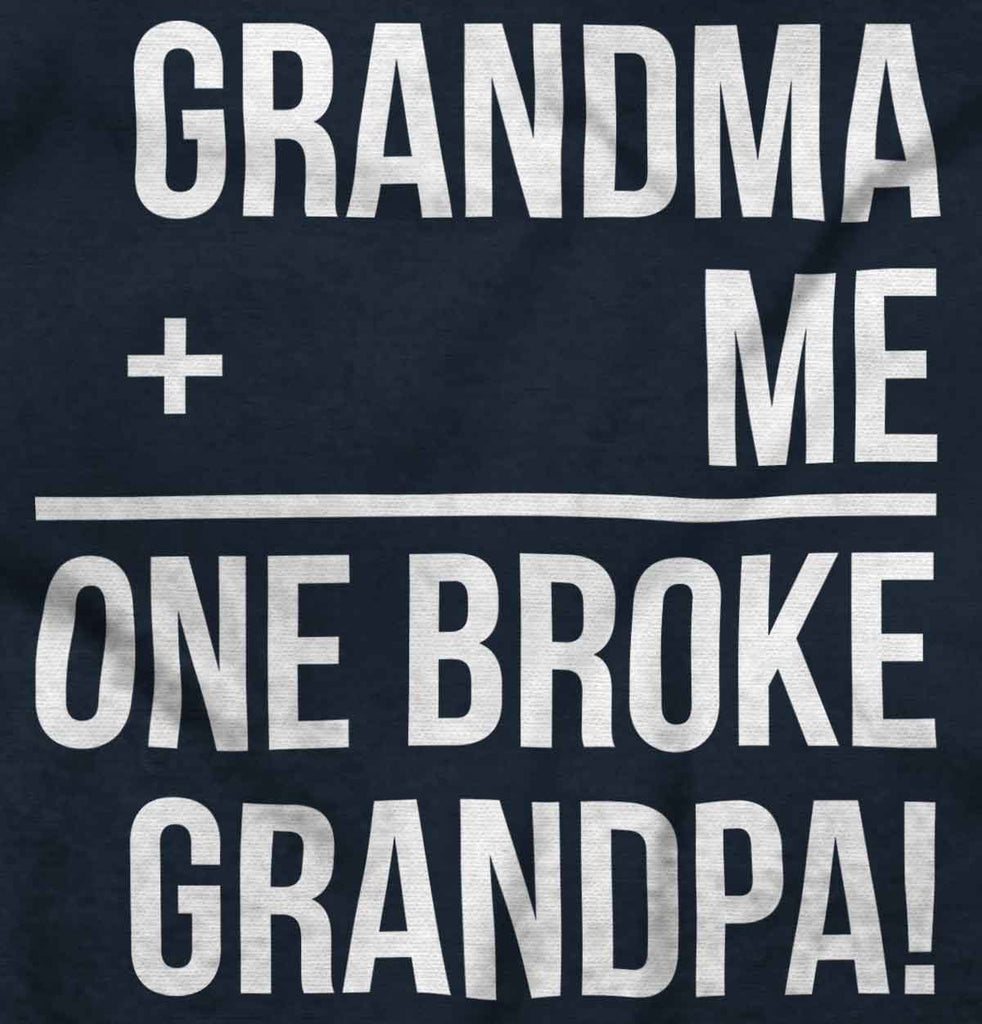 One Broke Grandpa Romper Bodysuit-Direct To Garment Print-Brisco Baby