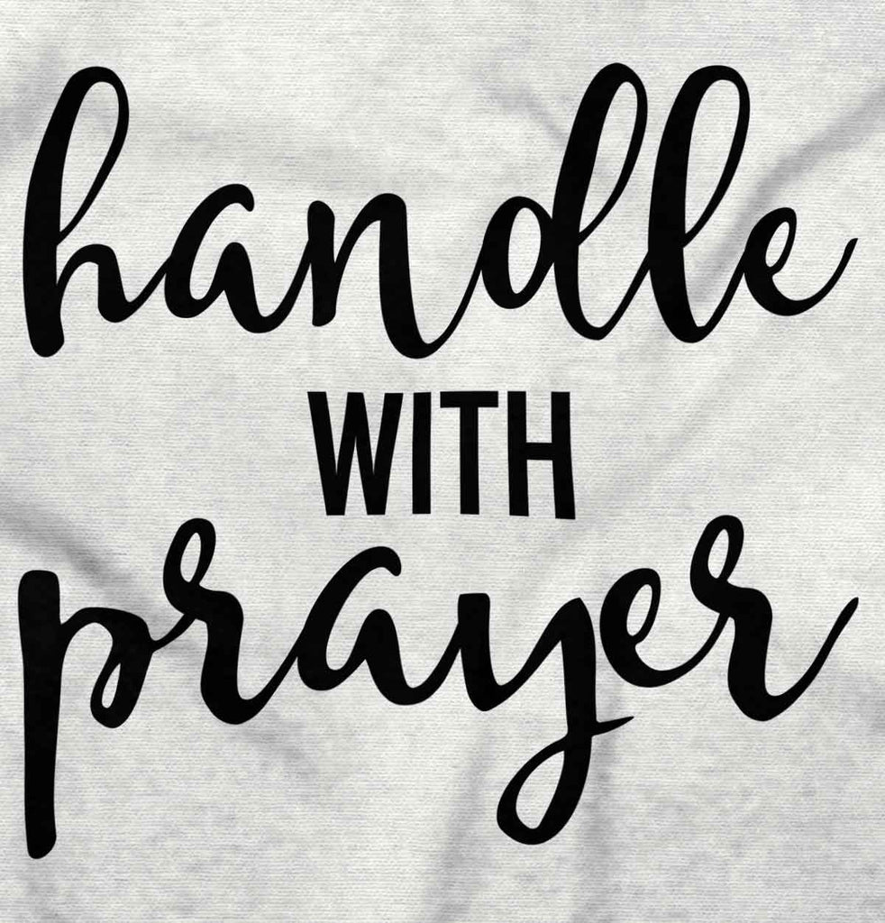 Prayer Care Ringer Romper Bodysuit-Direct To Garment Print-Brisco Baby