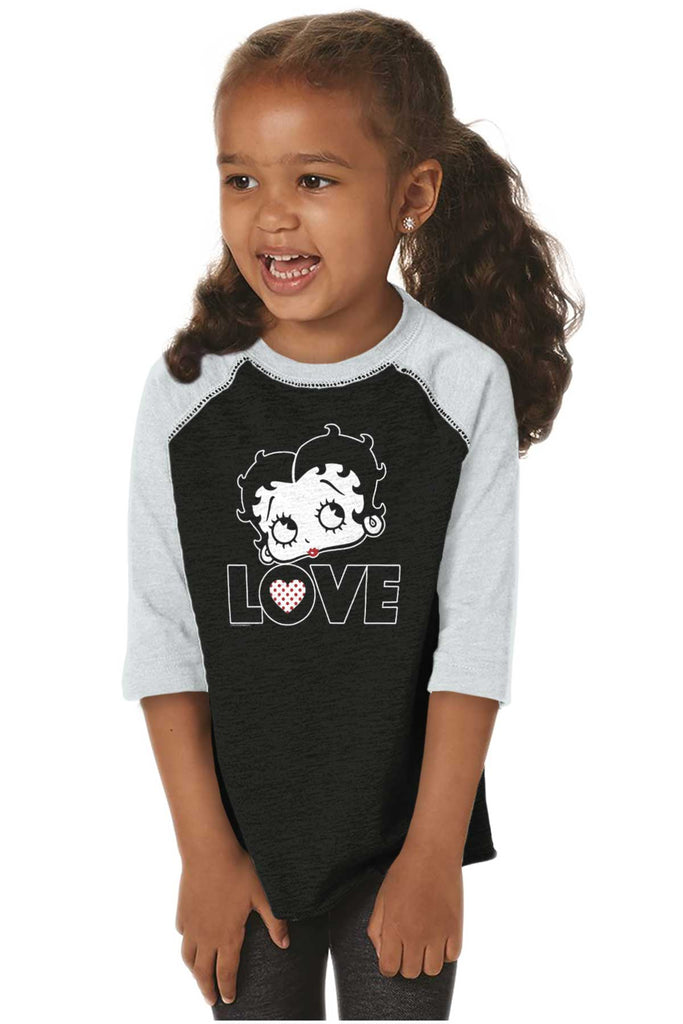 Love Betty Toddler Baseball-Direct To Garment Print-Brisco Baby