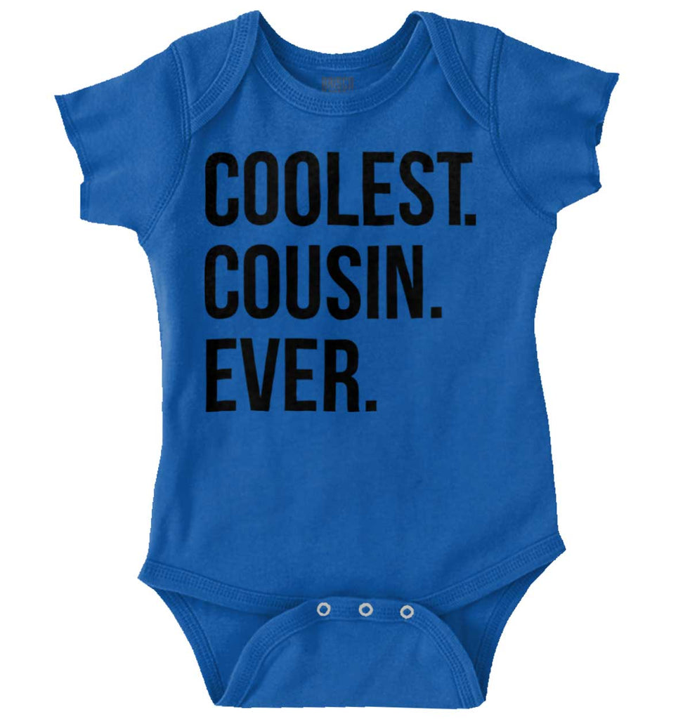 Coolest Cousin Ever Romper Bodysuit-Direct To Garment Print-Brisco Baby