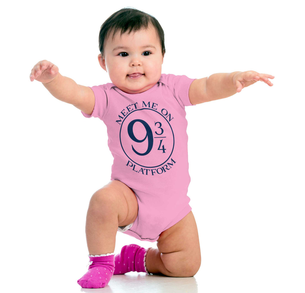 Meet Platform 9 3/4 Romper Bodysuit-Direct To Garment Print-Brisco Baby
