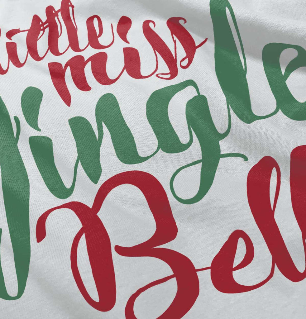 Little Miss Jingle Bell Infant Toddler T Shirt-Direct To Garment Print-Brisco Baby