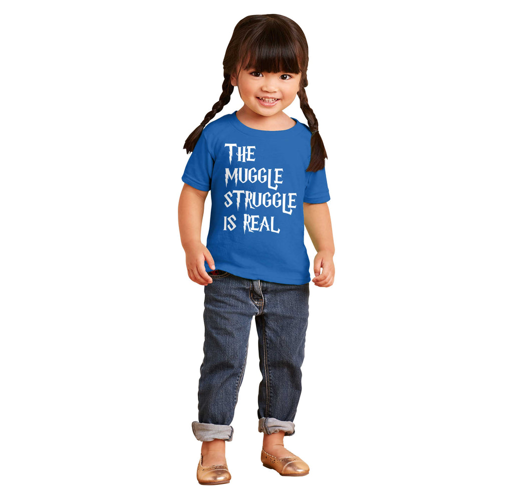 Muggle Struggle Is Real Infant Toddler T Shirt-Direct To Garment Print-Brisco Baby